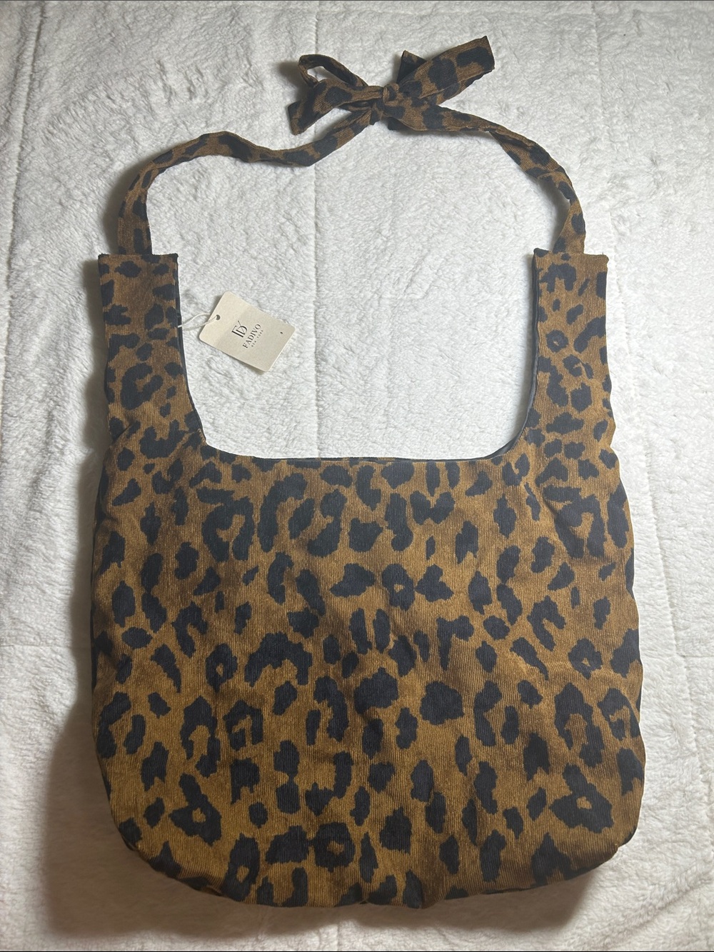 NWT Leopard Print Bag - Brown/Black